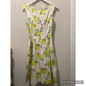 Kate Spade New York XS Lemon Pattern Dress